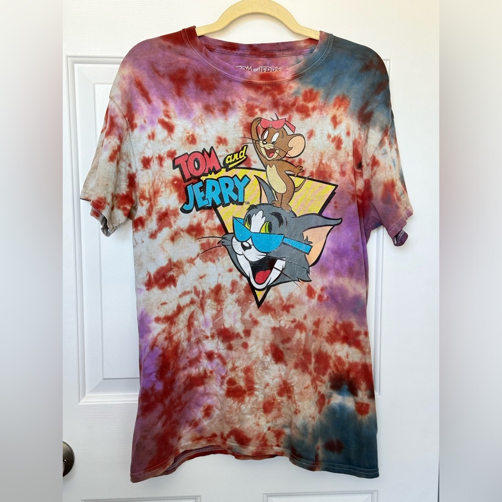 Tom & Jerry Vintage Unisex Tie Dye T-Shirt